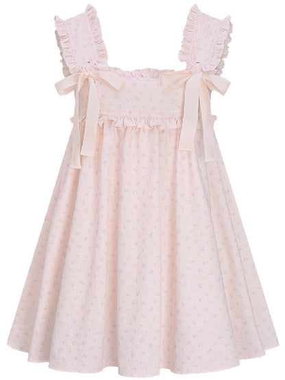Pink Floral Ruffled Puffy Skirt【s0000016364】
