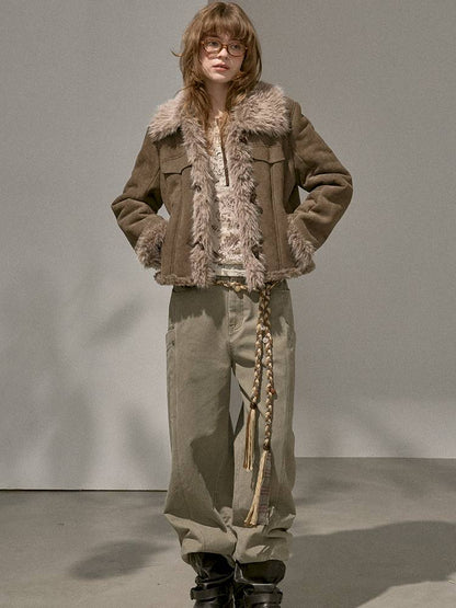 Faux Fur Collar Jacket【s0000014409】