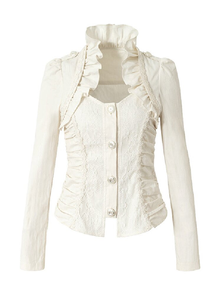 Medieval Heavy Work Lace Shirt【s0000017985】
