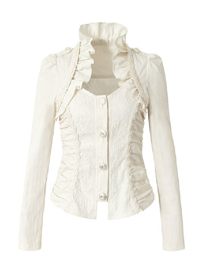 Medieval Heavy Work Lace Shirt【s0000017985】