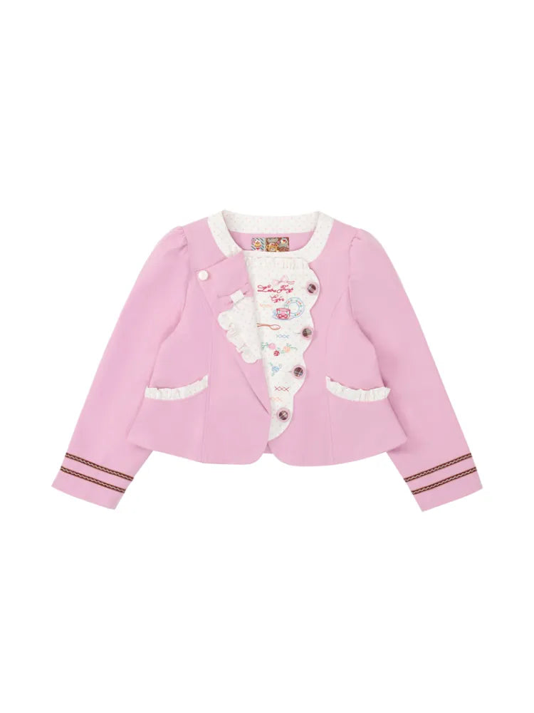 Patchwork Embroidered Tea Break Blazer【s0000014160】