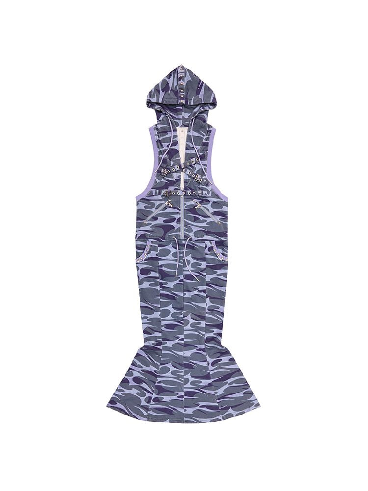 Totem Camouflage Squid Fishtail Dress【s0000012177】