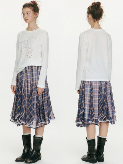 Berry Waltz Printed Thin T-Shirt【s0000015673】
