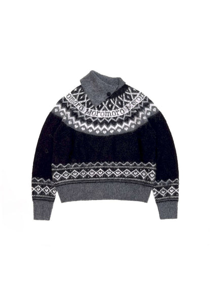 Fair Isle Striped Knit Top【s0000006024】