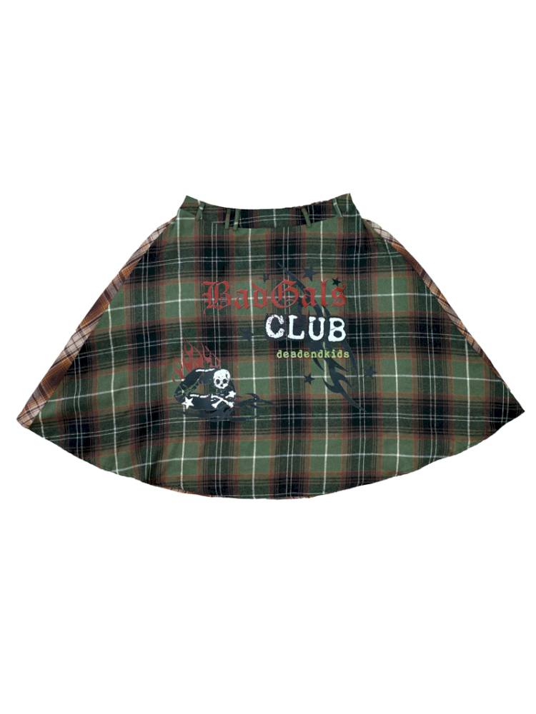 Vintage layered butt curtain skirt【s0000014378】