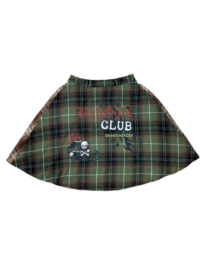 Vintage layered butt curtain skirt【s0000014378】