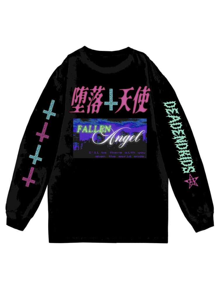 American retro subculture punk long-sleeved sweatshirt
