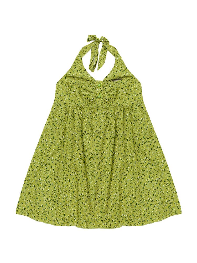 Floral Halterneck Lace Up Camisole【s0000016846】