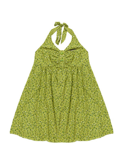Floral Halterneck Lace Up Camisole【s0000016846】