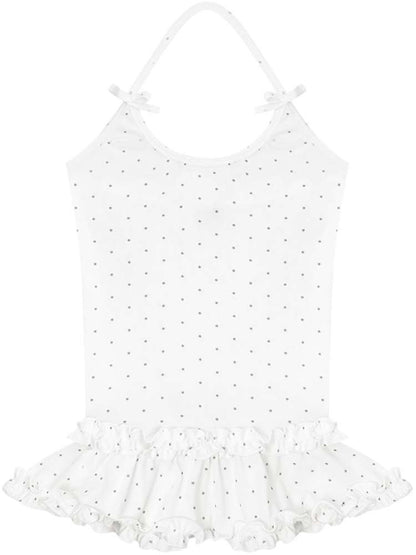 Lace Bow Polka Dot Halter Vest【s0000015432】