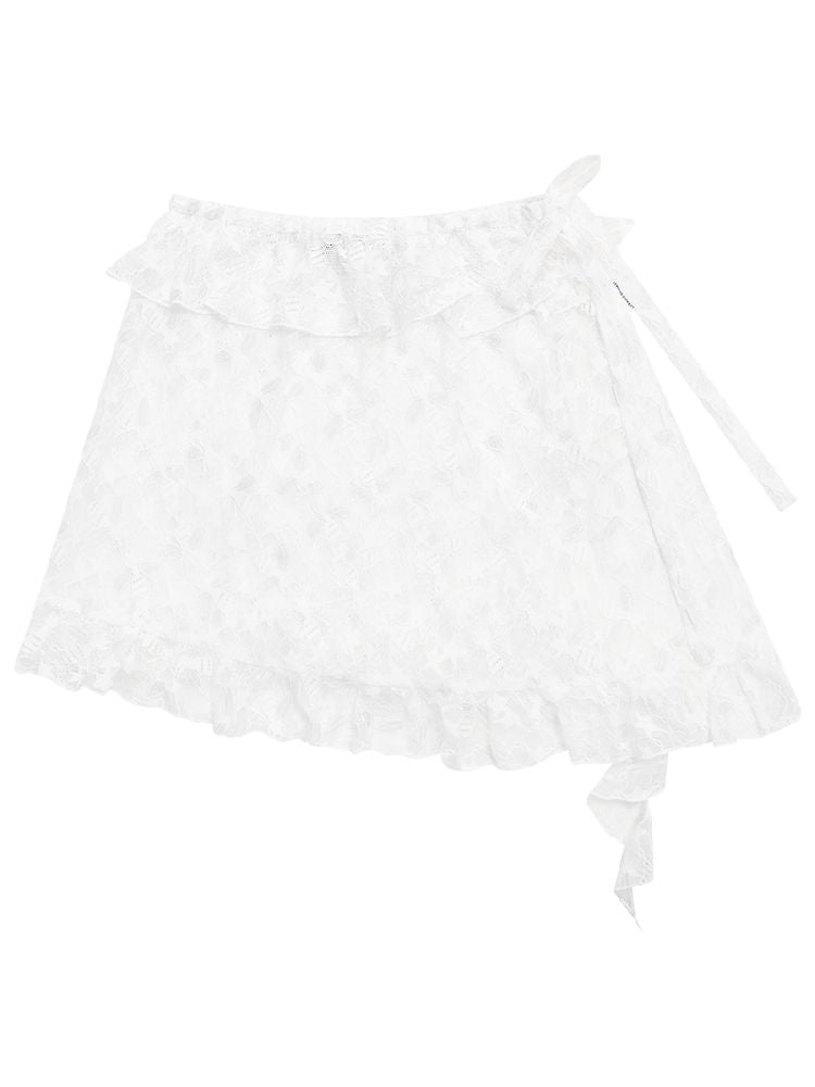 Lace Irregular Hem One Piece【s0000012227】