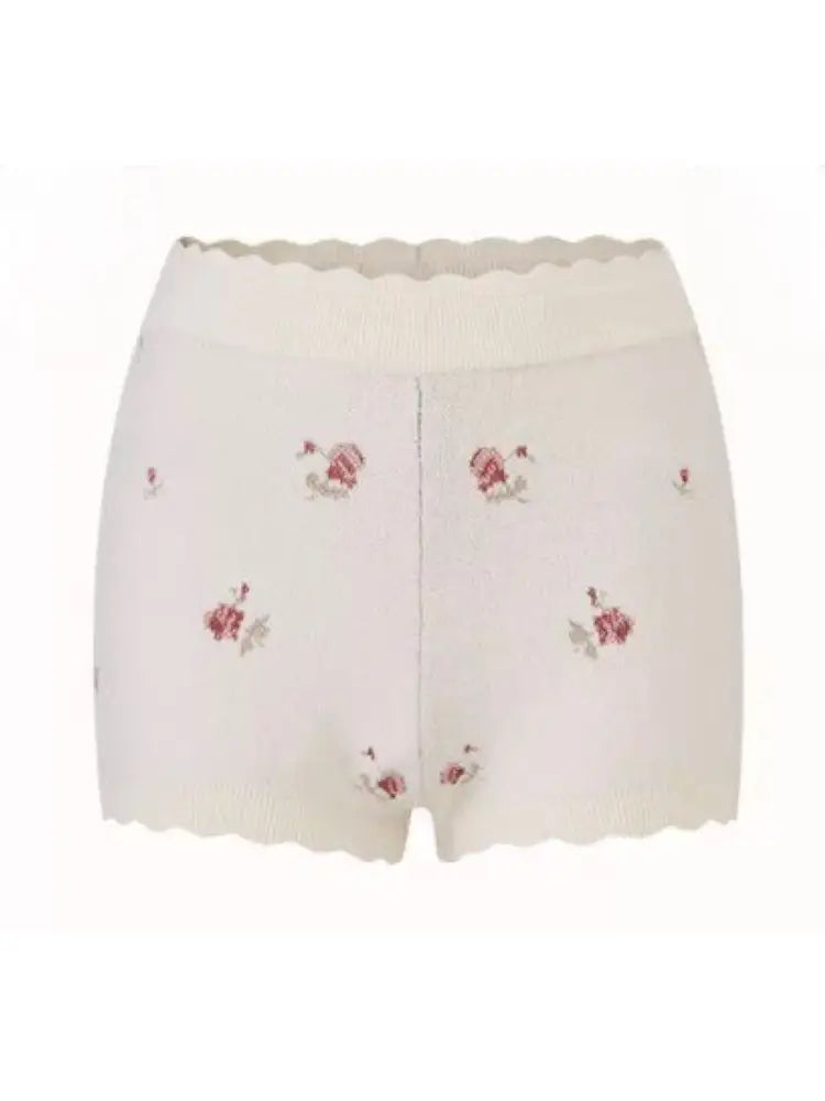 Floral Print “Mix & Match” Sweet Floral Knit Top【s0000014324】