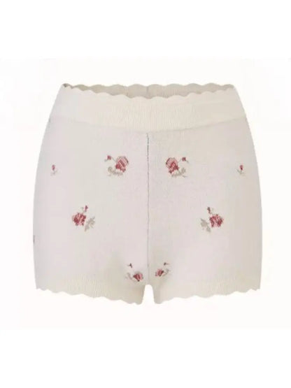 Floral Print “Mix & Match” Sweet Floral Knit Top【s0000014324】