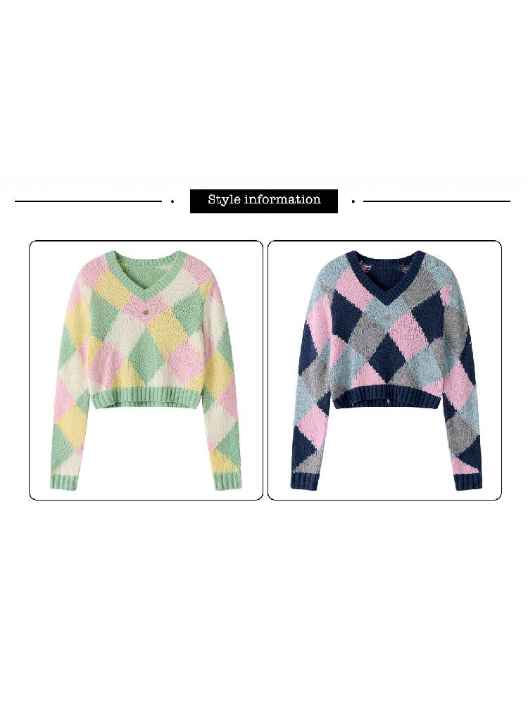 British Drop Shoulder Knit Sweater【s0000011967】