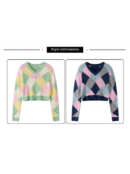 British Drop Shoulder Knit Sweater【s0000011967】