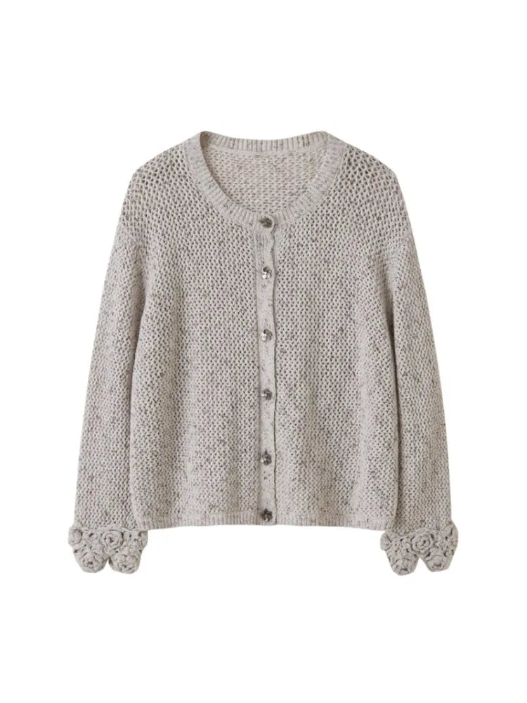 Oversized Vintage-Style Knit Cardigan【s0000014056】