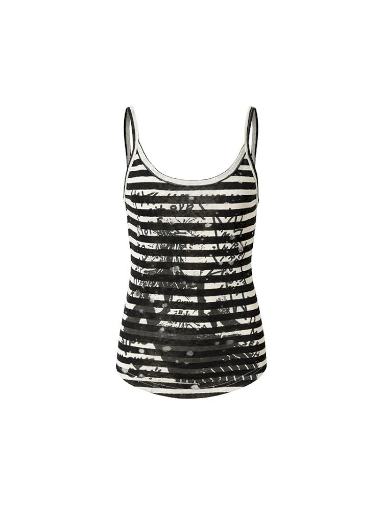 Printed Striped Camisole Tank Top【s0000012616】
