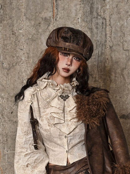 Punk Studded Octagonal Hat【s0000005232】