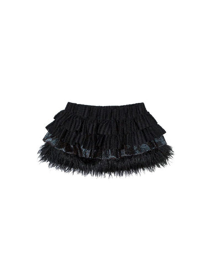 Hairy Cake Short Skirt [S0000010499]