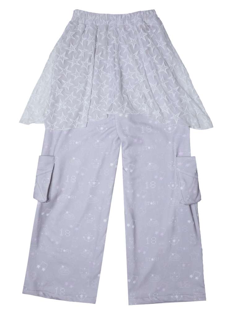 Dream Core Lace Straight Sweatpants【s0000014695】