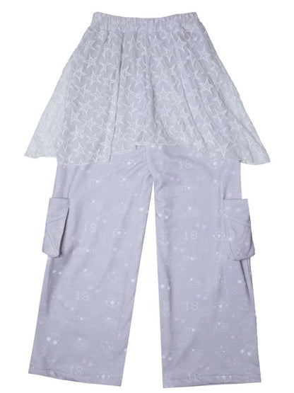 Dream Core Lace Straight Sweatpants【s0000014695】