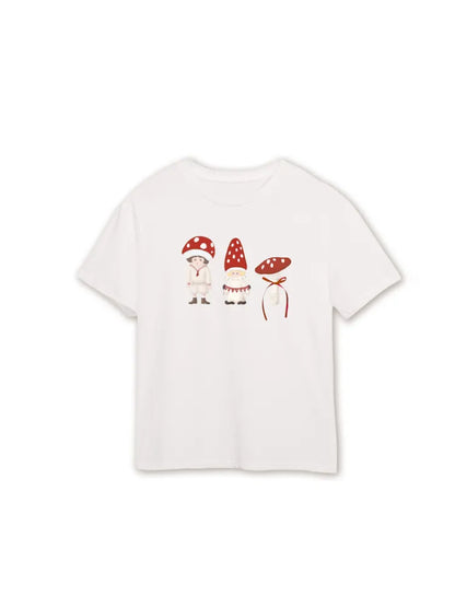 Bow Tie Versatile White Short-Sleeve T-Shirt【s0000013931】