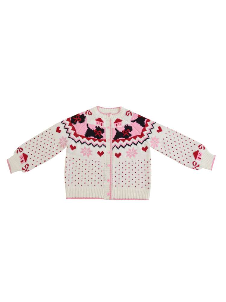 Bow Snowflake Island Wool Sweater【s0000015098】