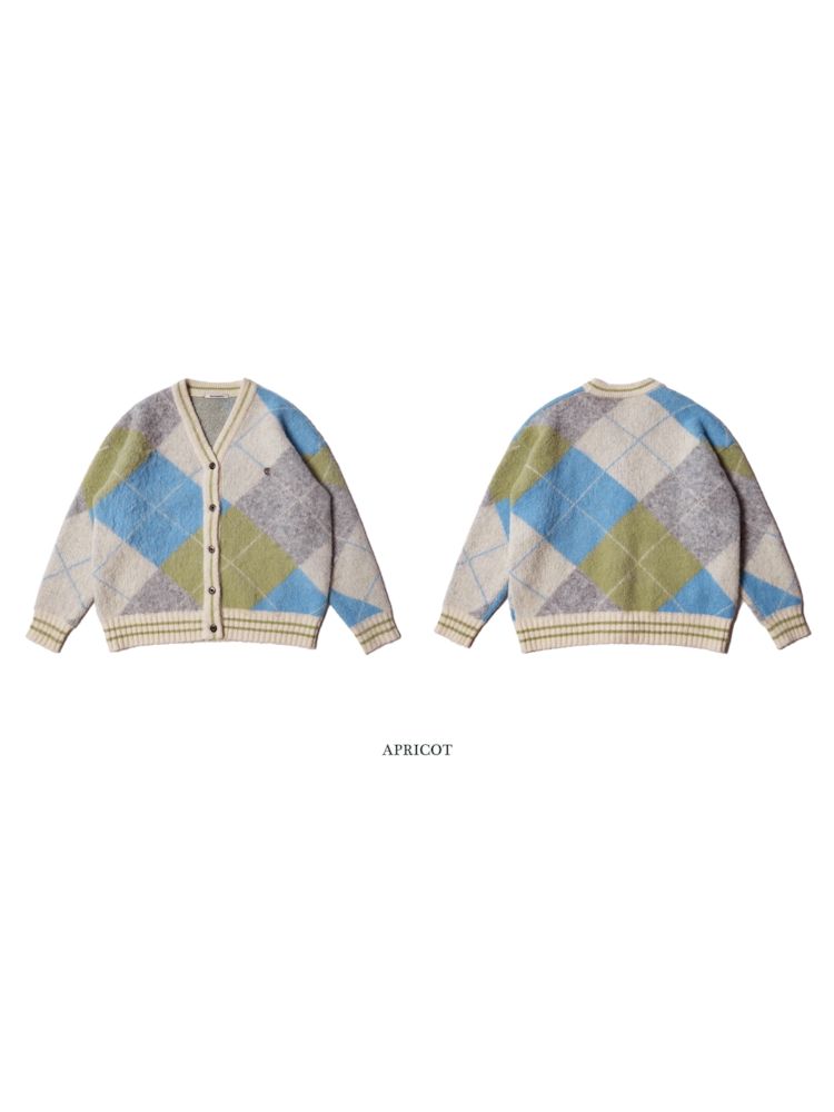 V-neck loose knit cardigan sweater【s0000006000】