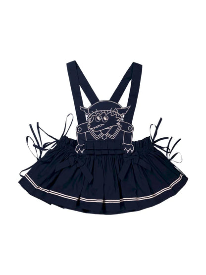 Navy Blue Layered Vest Apron【s0000014156】