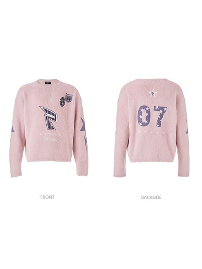 V-Neck Pullover Sweater【s0000011353】