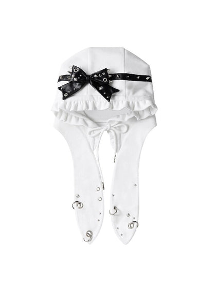 Rivet Bow Rabbit Ear Hat【s0000016933】