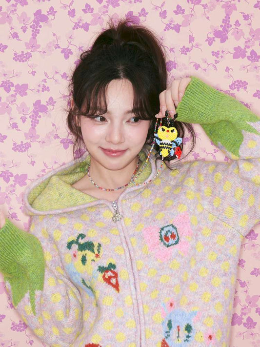 Handmade Beaded Bee Necklace Pendant【s0000015029】