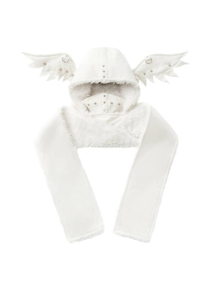 Angel Wings Face-Covering Hooded Scarf【s0000014417】