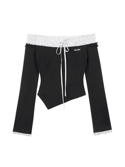 One-Shoulder Sweet Top T-Shirt【s0000014369】