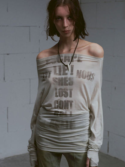 Thin Long Sleeve Printed Tee【s0000011851】