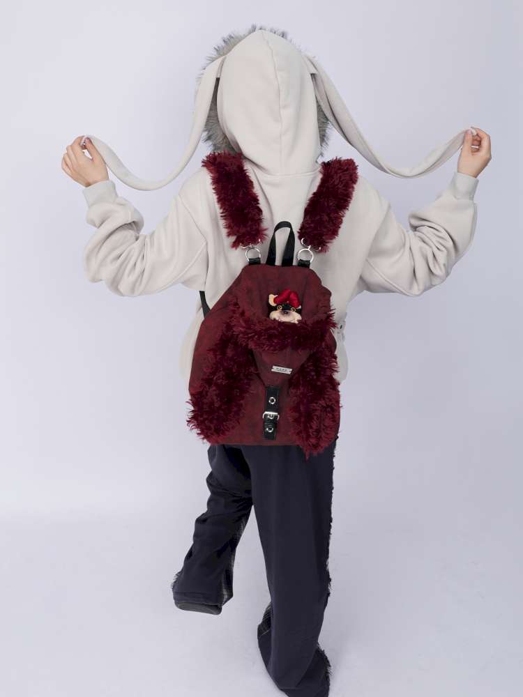 Rabbit Ears Cute Fur Crossbody School Bag【s0000014620】