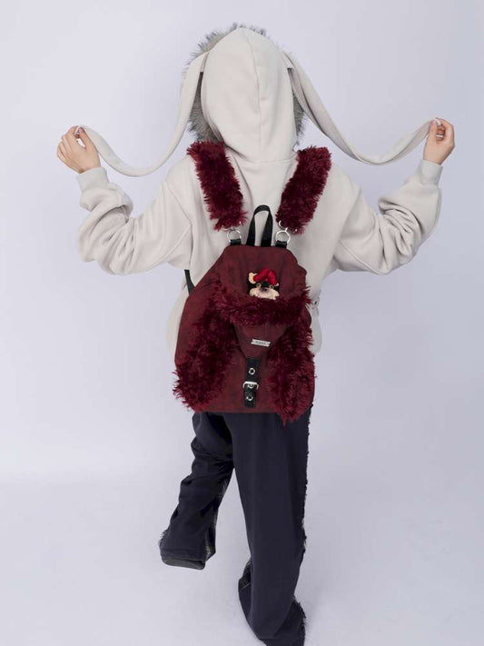 Rabbit Ears Cute Fur Crossbody School Bag【s0000014620】