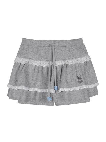 Trojan Horse Embroidered Skirt【s0000015760】