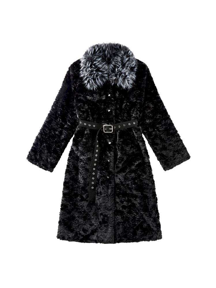 Eco Friendly Fur Panelled Coat【s0000014645】