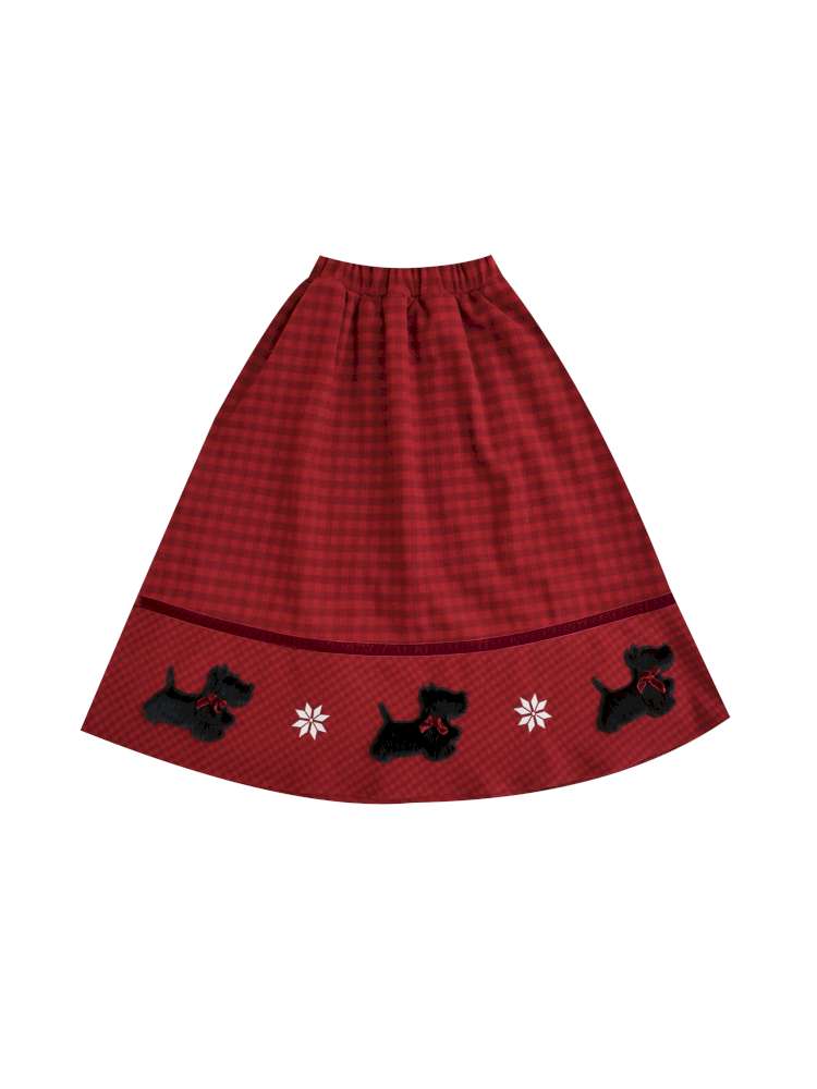 Plush Puppy Plaid Woolen Skirt【s0000015100】