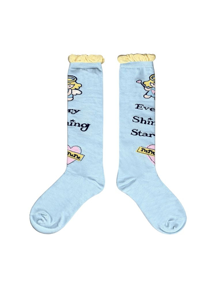 Angel mid-calf socks【s0000012351】