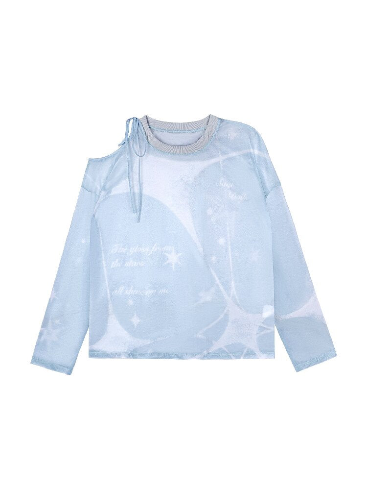 Mesh Cover-Up Summer T-Shirt【s0000017868】