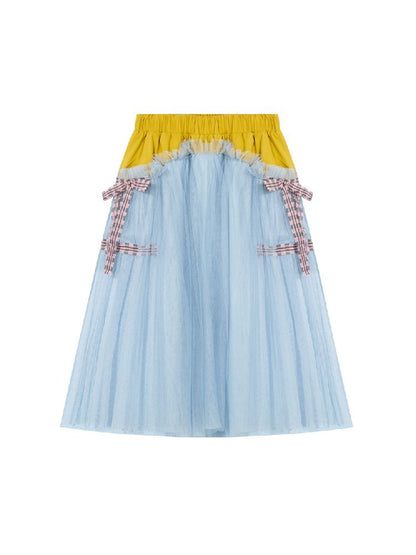 Bow saree cotton half skirt【s0000010525】