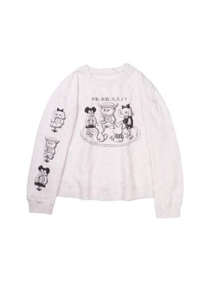 Speckled Casual Print Hoodie【s0000014157】