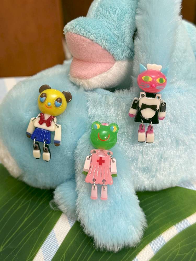 Jelly Bean Critter Stud Earrings【s0000015375】