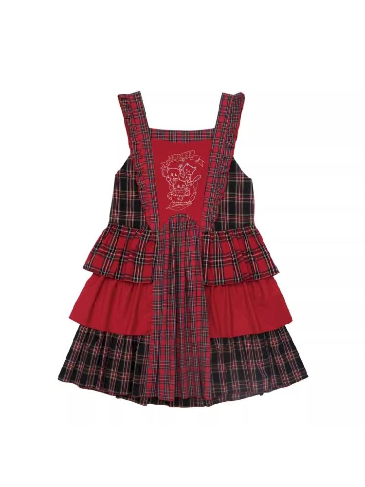 Patchwork Lolita Apron Style Tank Dress【s0000005685】