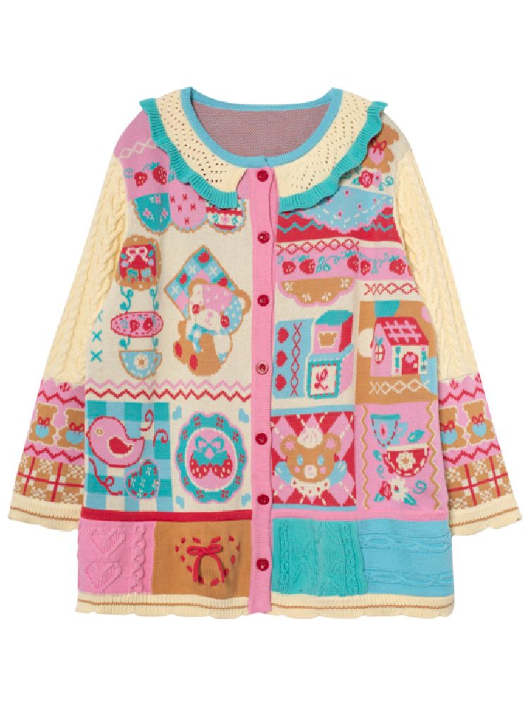 Knit Lapel Cardigan【s0000011329】