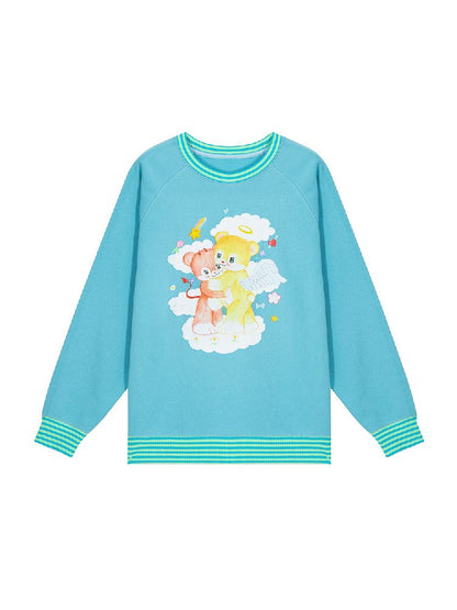 Bear Illustration Sports Sweatshirt [S0000010518]