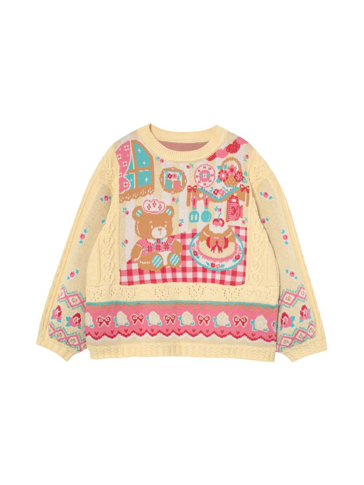 Knitted Pullover Sweater【s0000011326】