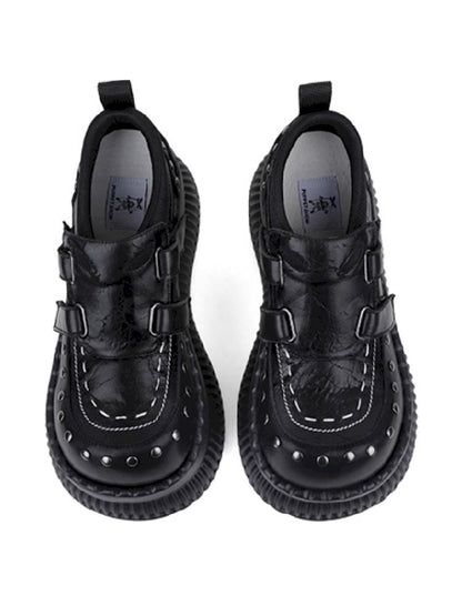 Punk Style Rivet Small Leather Shoes【s0000011712】